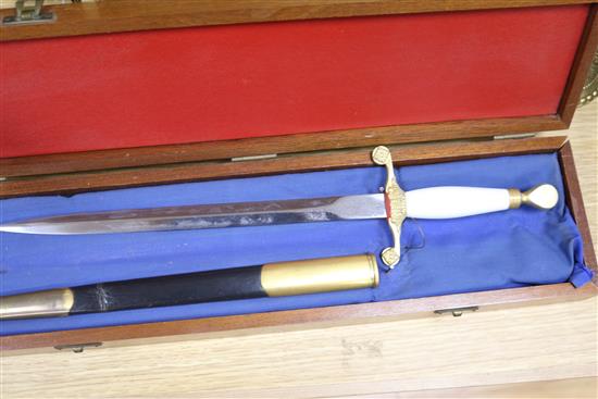 A cased dagger